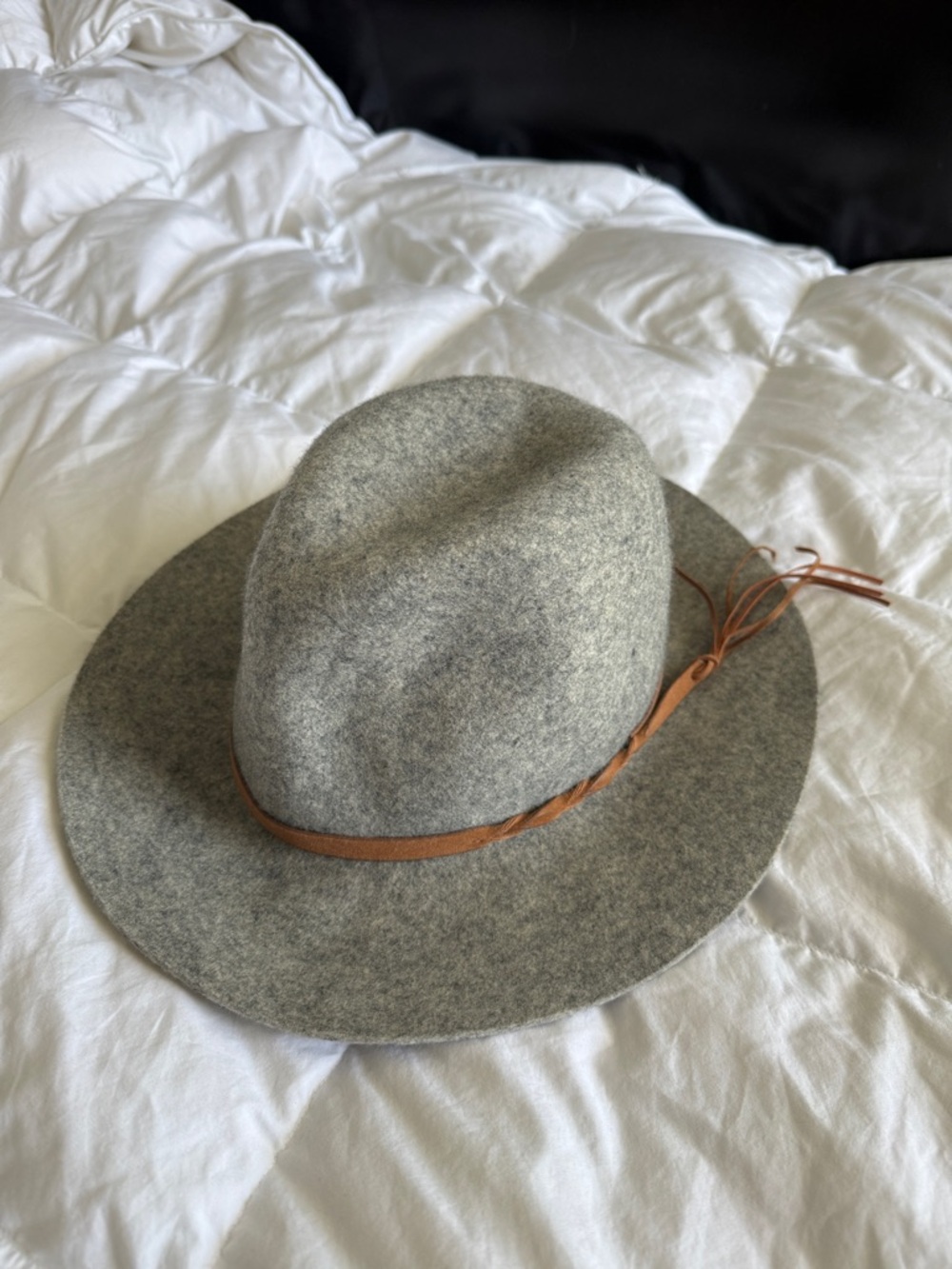 Altar’d State Wool Fedora Hat with Leather Band
